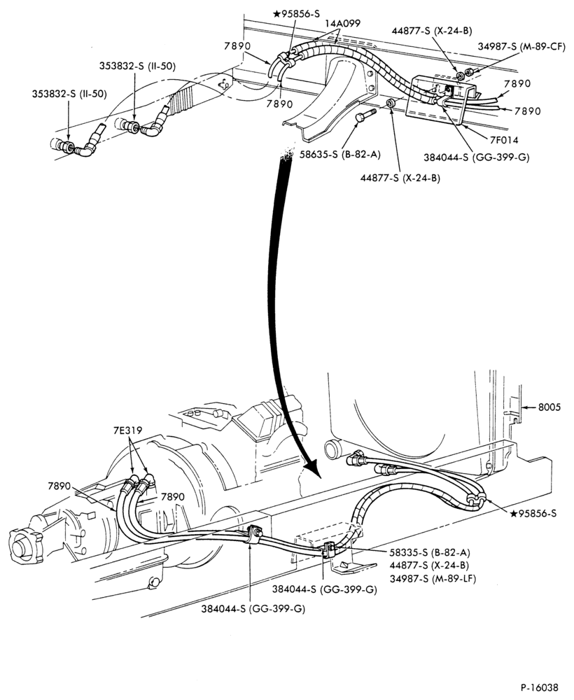 T71 - AT 542 & AT 545-Oil cooler system - AT 545 - 8 cyl. gas-F600/800