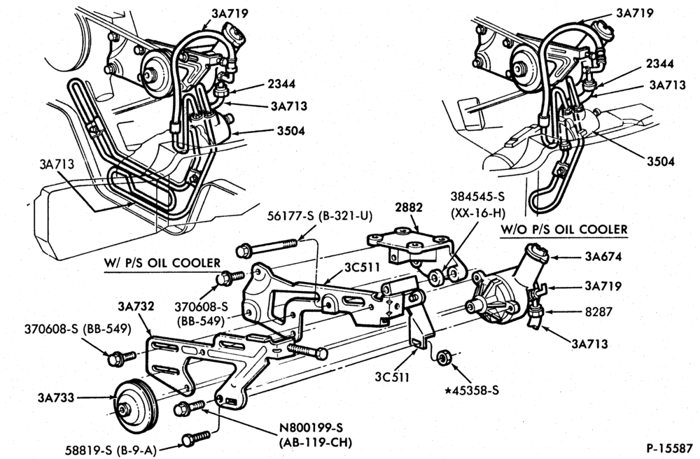 36.3 - STEERING-(1980/82) - 8 cyl. 351M (5.8L) and 400 (6.6L)-U150