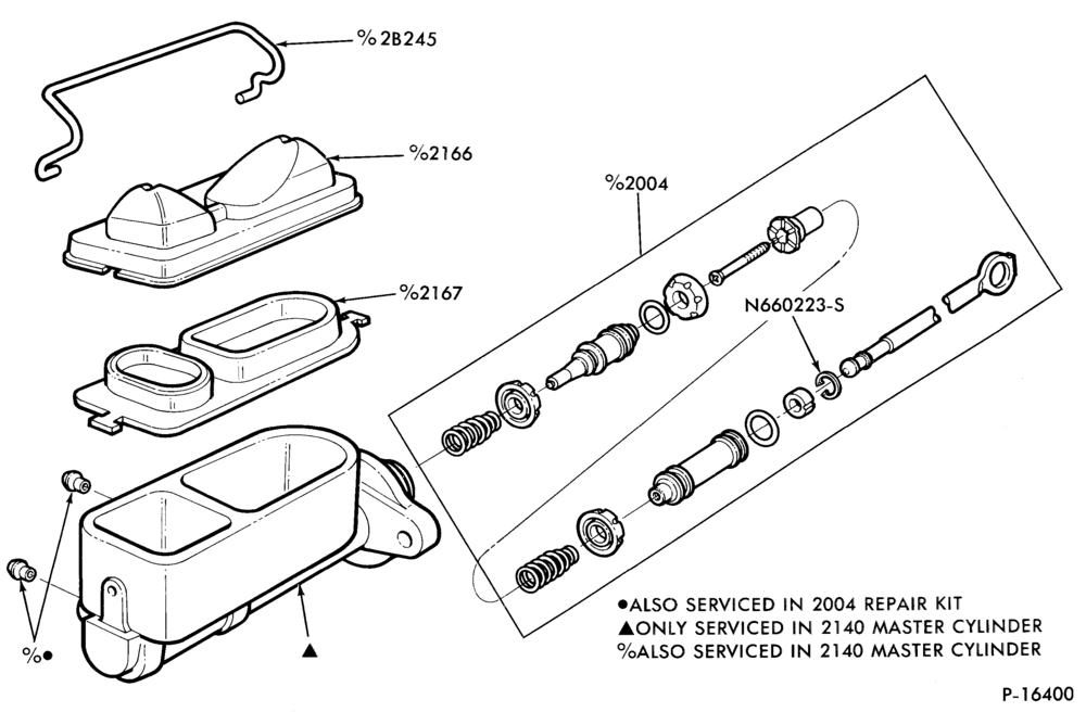 21 - BRAKES-Brake master cylinder and reservoir