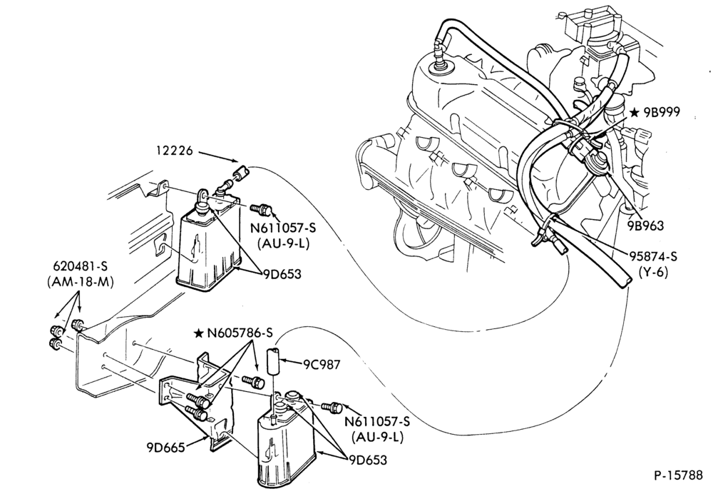 96.1 - 8 CYL. 6.6L (400 C.I.D.)-GAS-F100/350