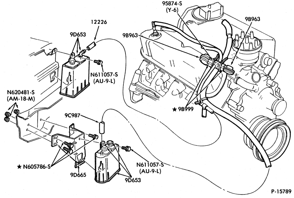 96.1 - 8 CYL. 4.2L (255 C.I.D.)-GAS-F100-Calif.