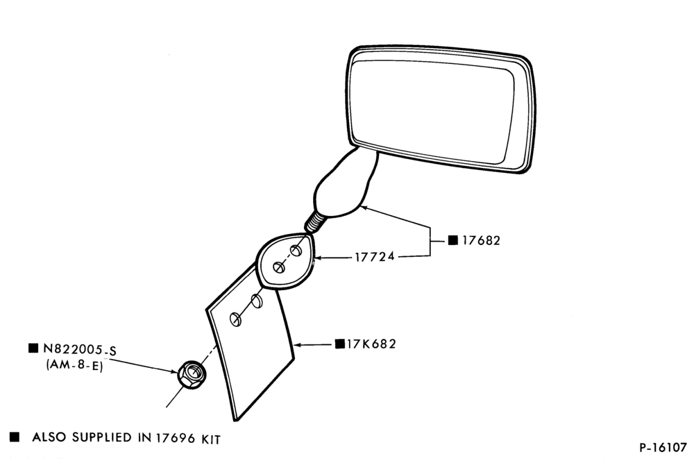 176.2 - SPEEDOMETER, BUMPERS, MIRRORS AND WIPERS-Mirror - outside