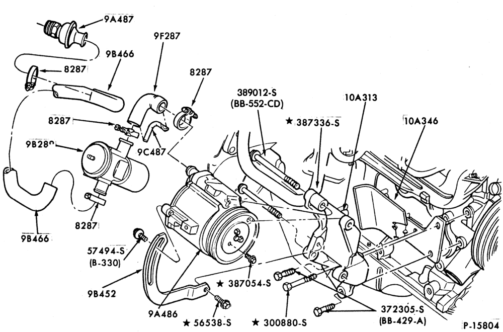 94 - 6 CYL. 4.9L (300 C.I.D.)-GAS-E-F100/350, U150