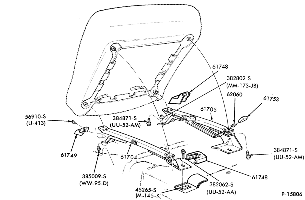 600.1 - SEATS AND SEAT BELTS-Front seat parts   - bucket- lower half - manual
