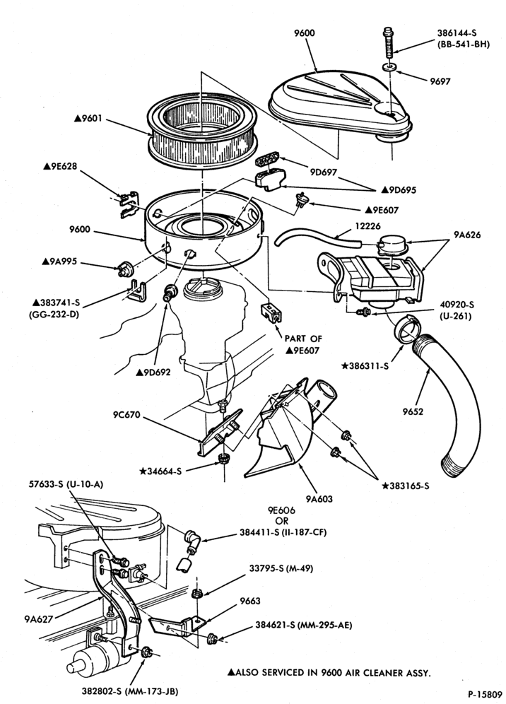 96 - 6 CYL. 4.9L (300 C.I.D.)-GAS-(dry type)-F100/350, U150