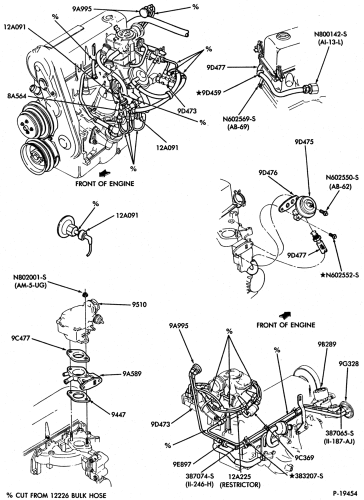94.1 - 4 CYL. 2.0L (122 C.I.D.) AND 2.3L (140 C.I.D.)-GAS-W/O-R-vac. system-all
