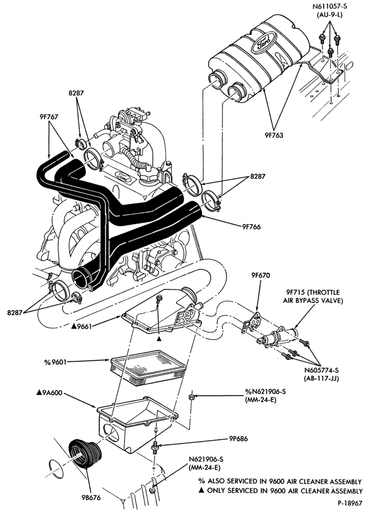 96 - 4 CYL. 140 (2.3L) - GAS - E.F.I.-A