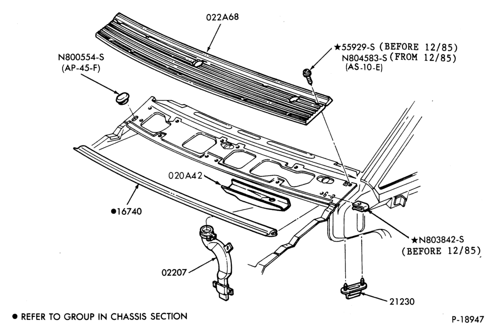 030 - COWL-Cowl top vent panel-A