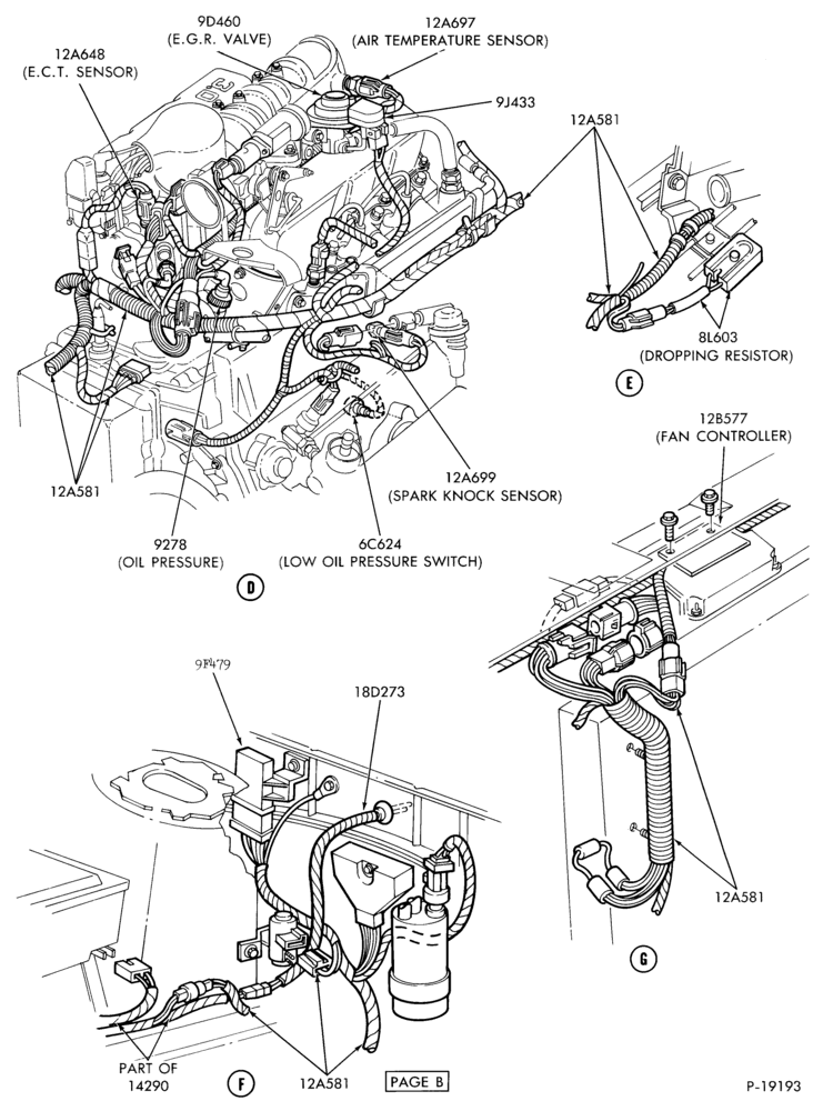 94.8 - 6 CYL. 3.0L (183 C.I.D.)-Electronic engine control (E.E.C.)- Page - B