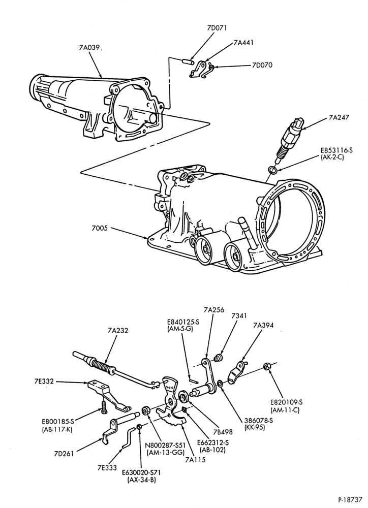A70.11 - A4LD TYPE-A4LD TYPE- manual control linkage & parking pawl-F,MY