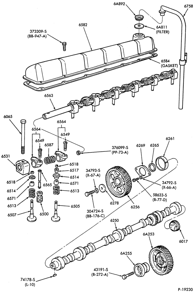 6 CYL. 6.6L & 7.8L DIESEL-CAMSHAFT, GEAR and RELATED PARTS-F-FT600/900