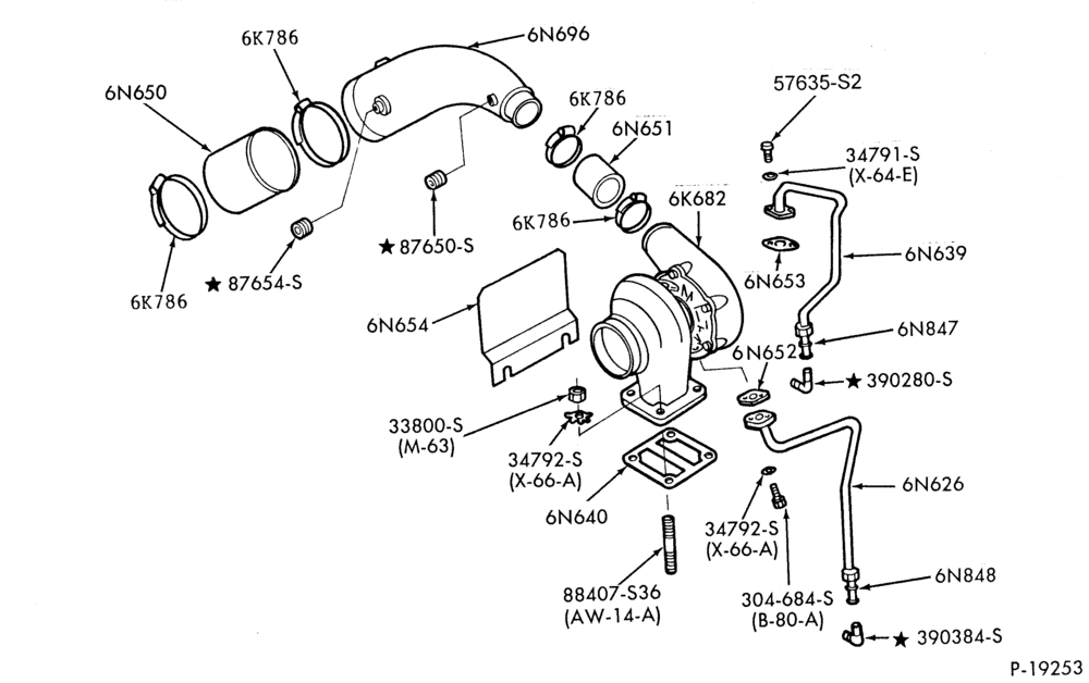 93.1 - 8 CYL. 7.8L AND 8.8L (477 AND 534 C.I.D.) GAS-TURBOCHARGER INSTAL.