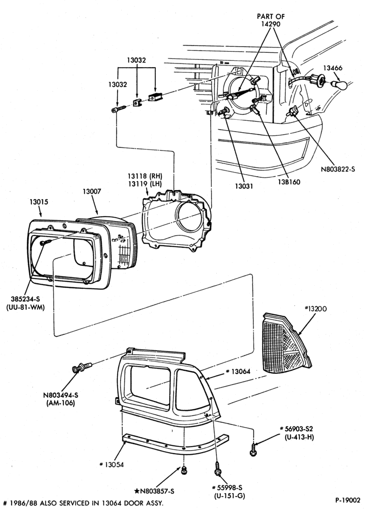 130 - LAMPS-Headlamp and side marker lamp-A