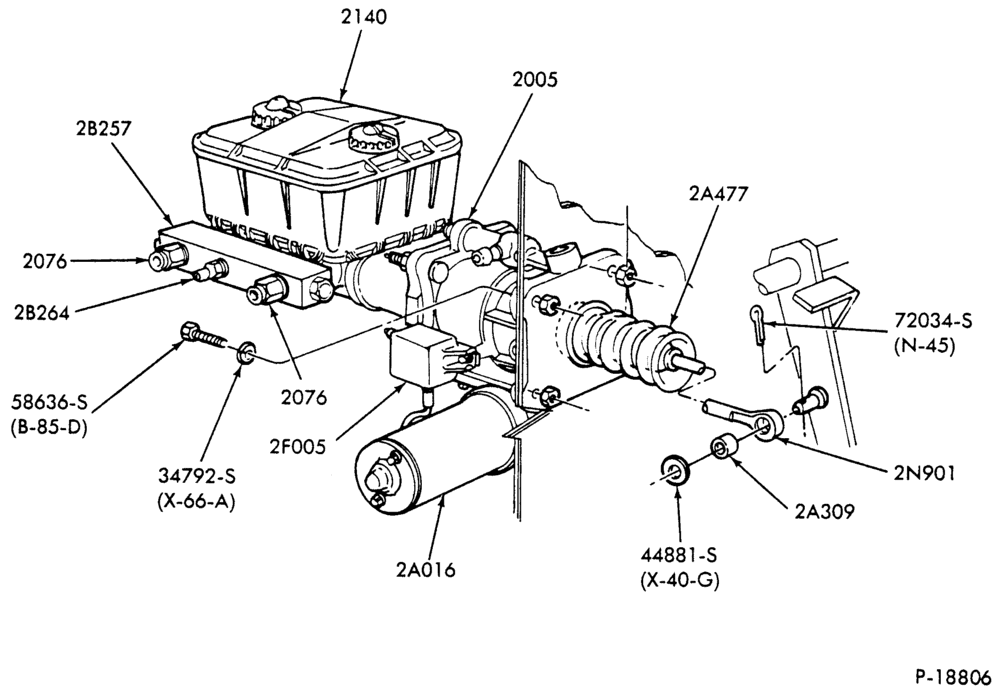 23 - BRAKE BOOSTER PARTS-Brake booster installation - Hydro-Max-F-FT600/900