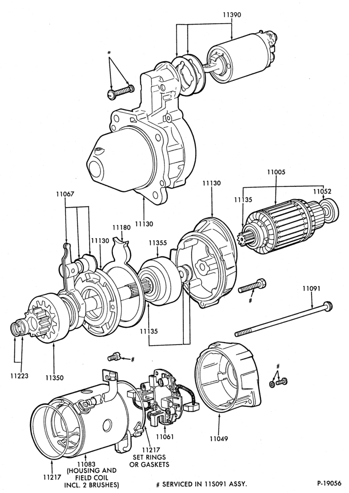 110 - STARTERS-diesel-Mitsubishi-8 cyl. 420 (6.9L) & 446 (7.3L) Diesel