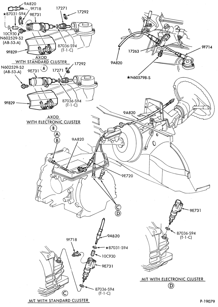 175.2 - SPEEDOMETER, BUMPERS, MIRRORS AND WIPERS-Speedometer cable