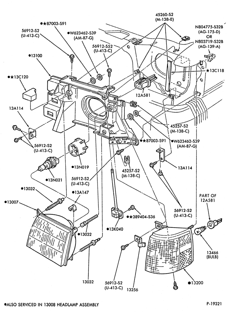 130 - LAMPS-Headlamp, parking & front fender side marker