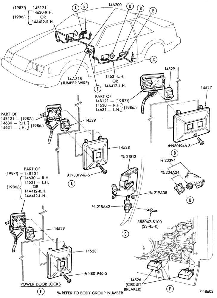 ELECTRICAL SYSTEMS-Power Door Locks, Windows & Controls
