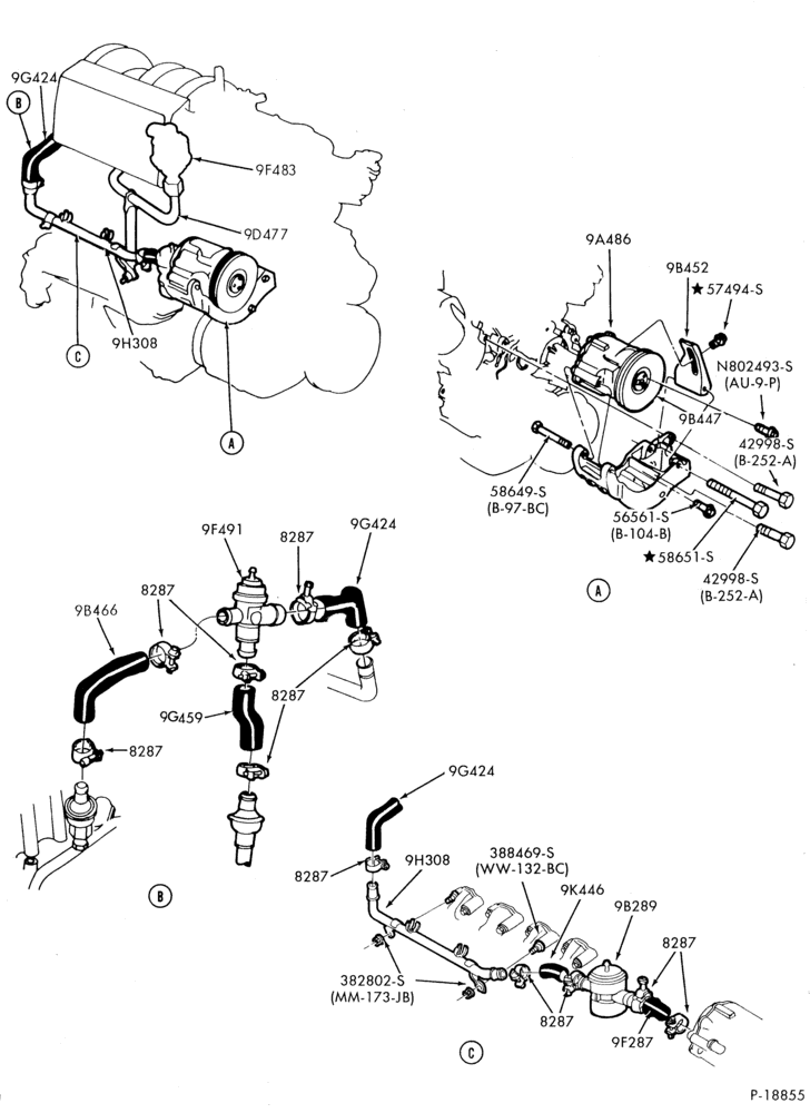 94 - 8 CYL. 5.0L (302 C.I.D.)-GAS-E-F150/250,U150 - w/E.F.I.