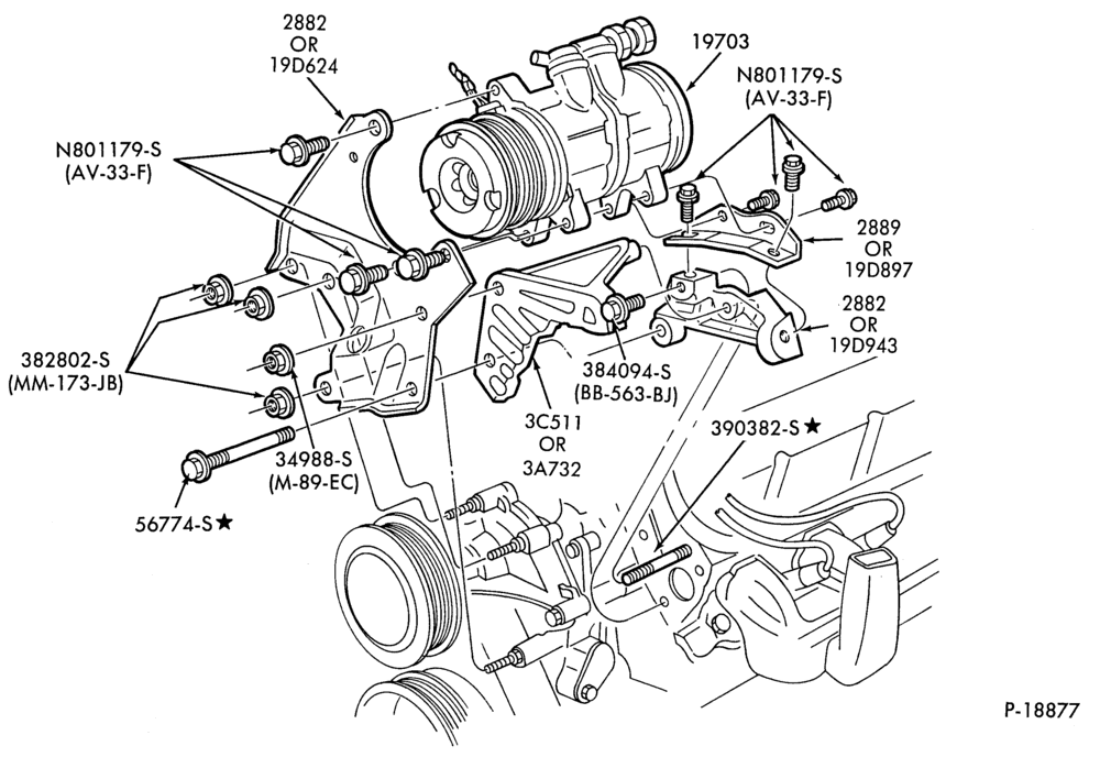 197.3 - AIR CONDITIONER-exc. Can.- 8 cyl.-302