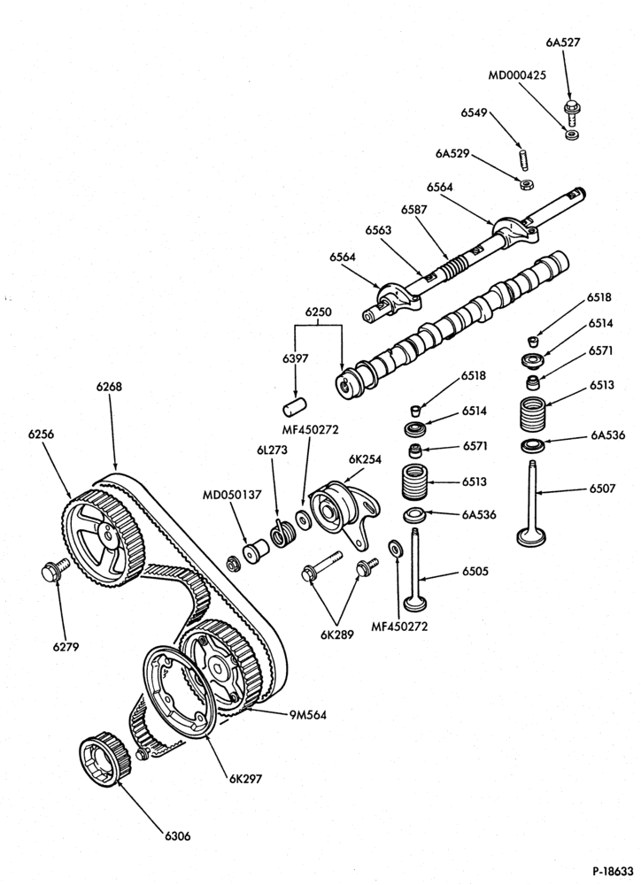 62 - 4 CYL. 2.3L (140 C.I.D.) - DIESEL-Valves and related parts