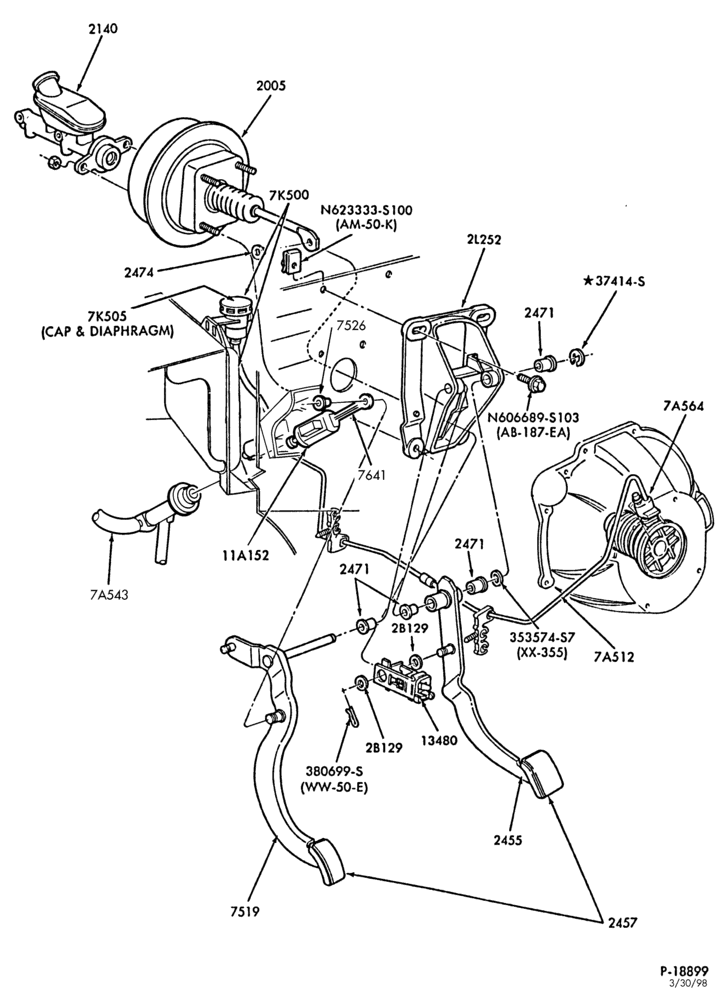 75 - BRAKES-Brake and clutch pedals-A