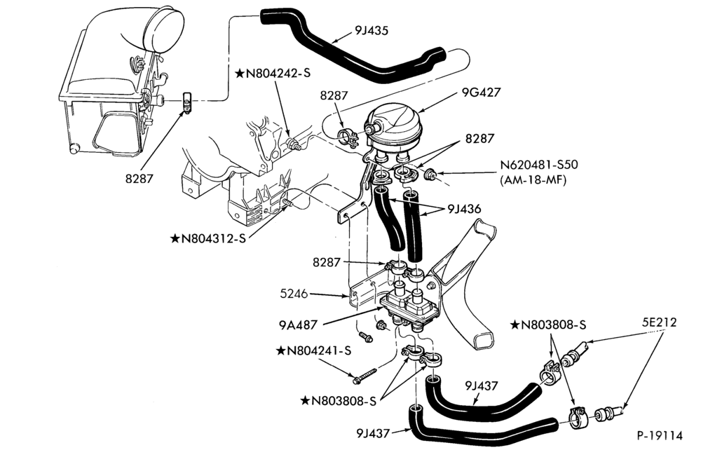 94.1 - 4 CYL. 2.5L (153 C.I.D.) HSC-Thermactor emission (T/E)