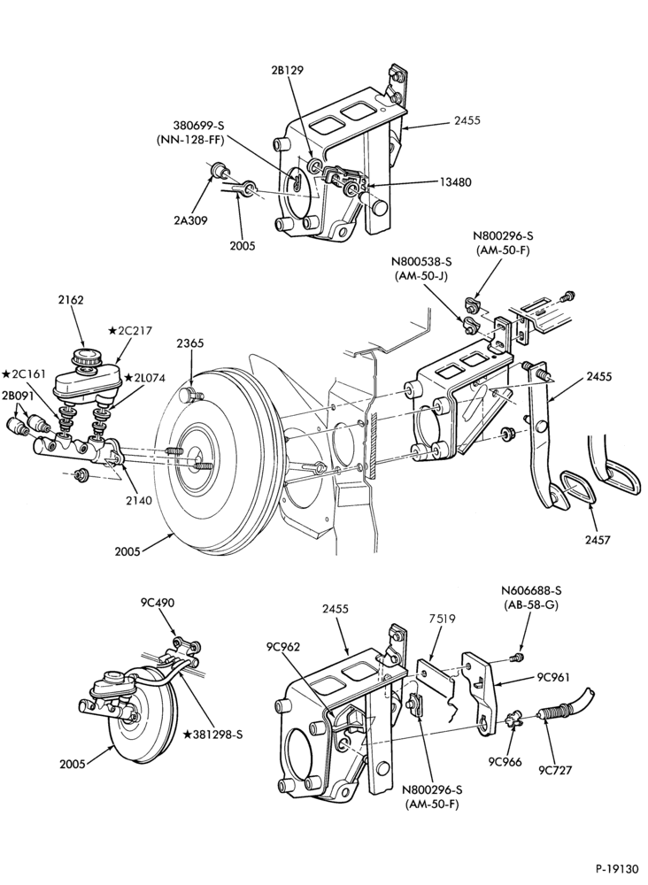 23 - BRAKES-Brake booster and pedal installation