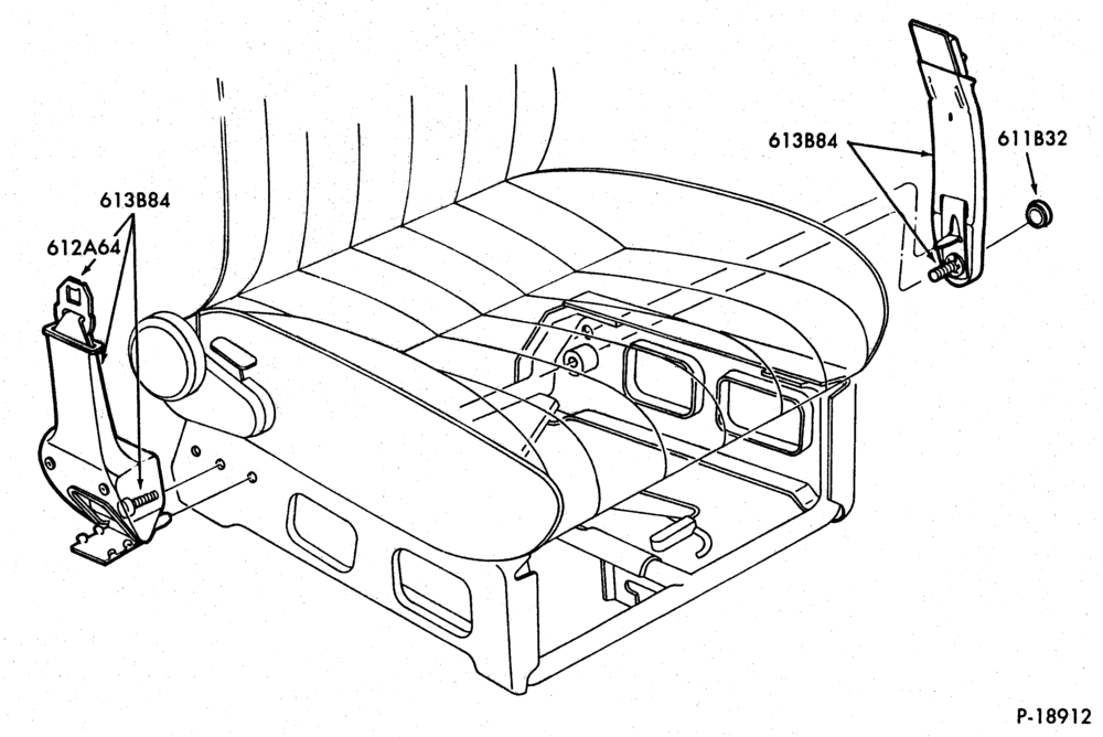620 - SEAT BELTS-Rear seat belt - Bucket-A