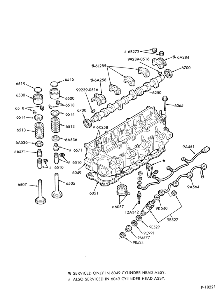 62 - 4 CYL. 1.9L (116 C.I.D.)-Valves, push rods and rocker arm cover