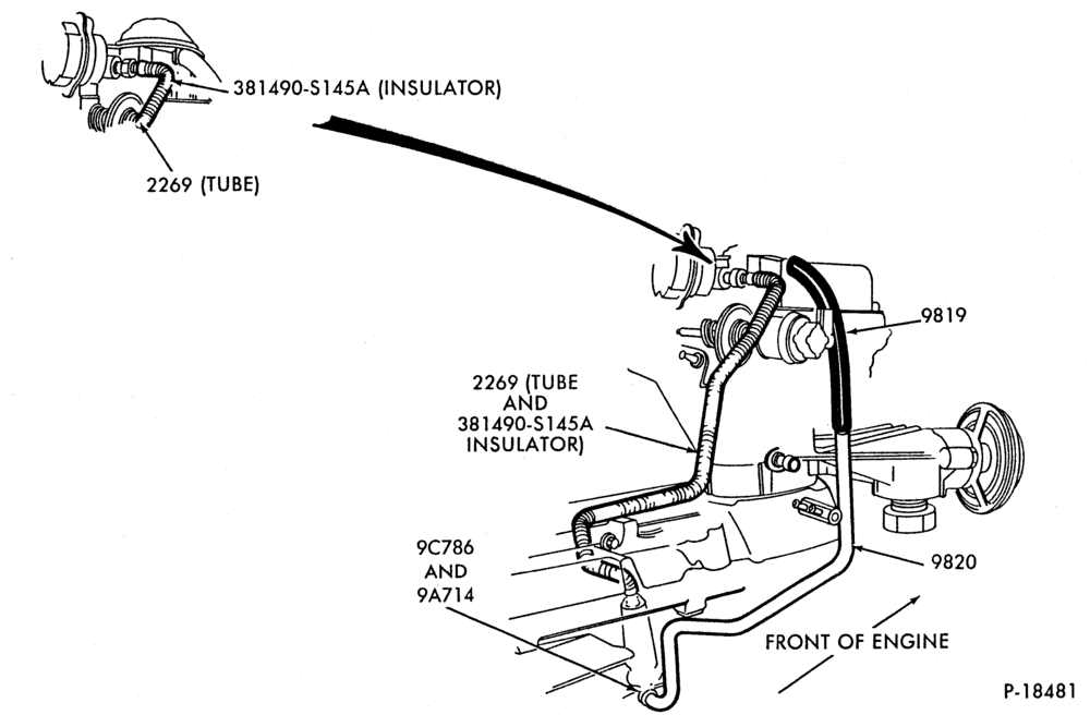 98 - 6 CYL. 4.9L (300 C.I.D.)-GAS-E-F100/350 and U150