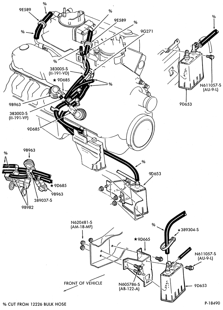96.1 - 8 CYL. 5.8L (351 C.I.D.)-W-GAS-F150/350 and U150-under 8500# G.V.W.