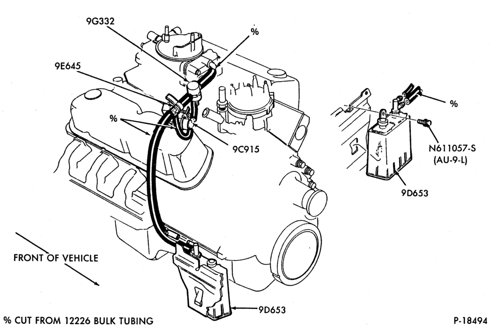 96.1 - 8 CYL. 5.0L (302 C.I.D.)-GAS ()-F150/250 and U150-Calif.