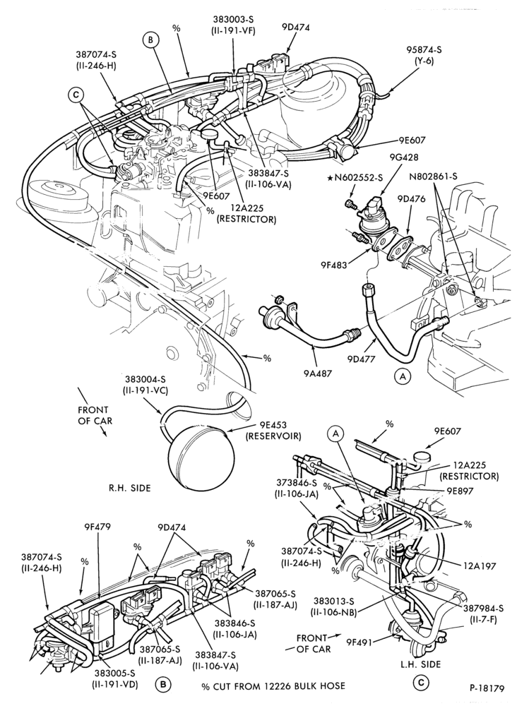 94.4 - 4 CYL. 2.3L (140 C.I.D.) HSC-recirculation (E.G.R.)- Exc. Canada