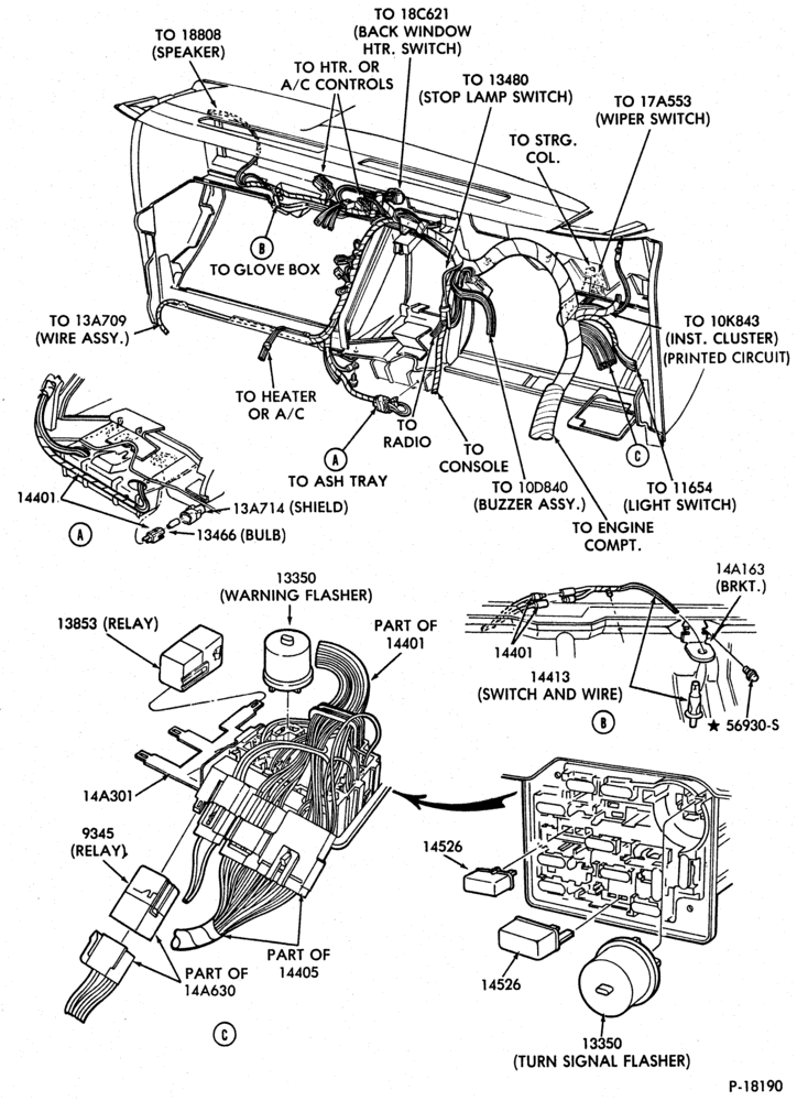 140.1 - ELECTRICAL SYSTEMS-Wiring system - instrument panel