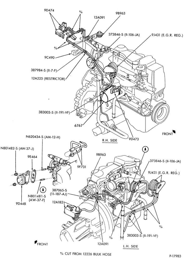 Схема установки C8AZ-6767-B