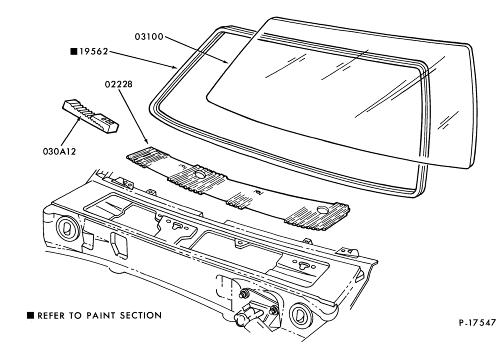 030 - BODY FRONT-Windshield