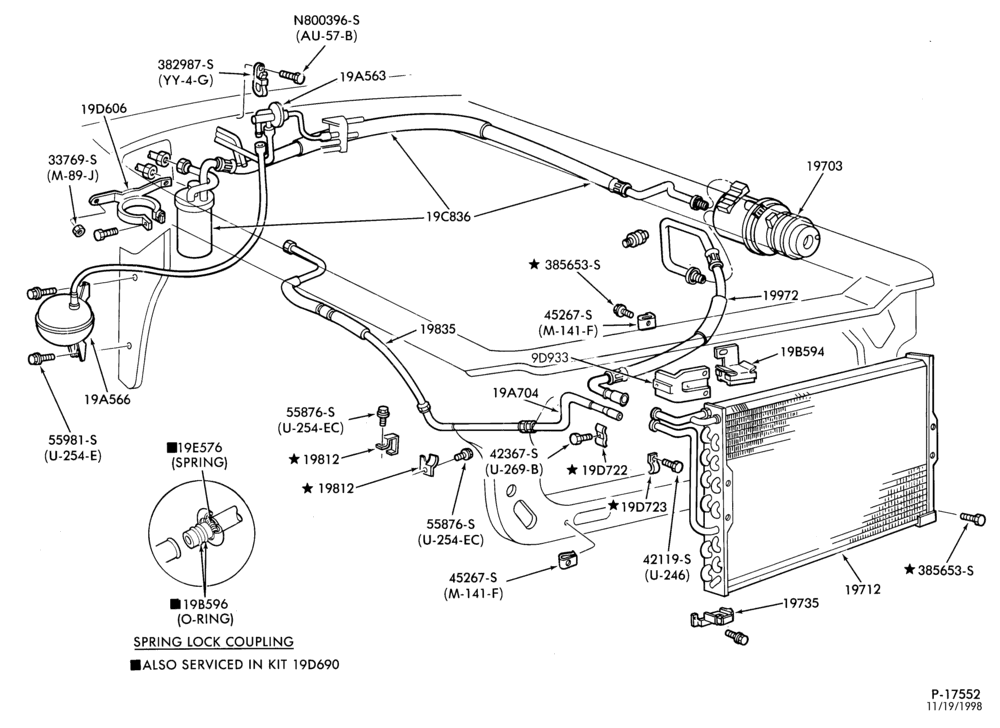 197.2 - AIR CONDITIONER-Engine Compartment- 6 cyl. 230 C.I.D.
