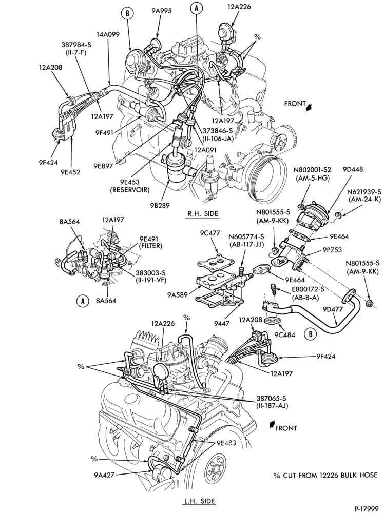 93 - 6 CYL. 2.8L (171 C.I.D.)-B-R - exhaust