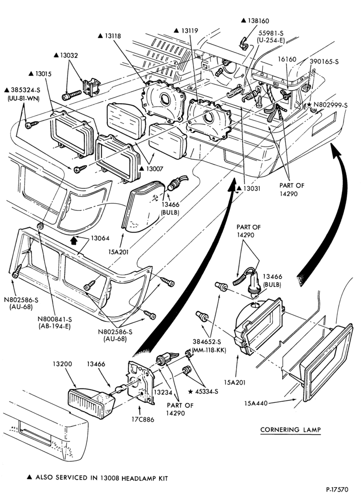 130 - LAMPS-Headlamp, parking and front fender side marker