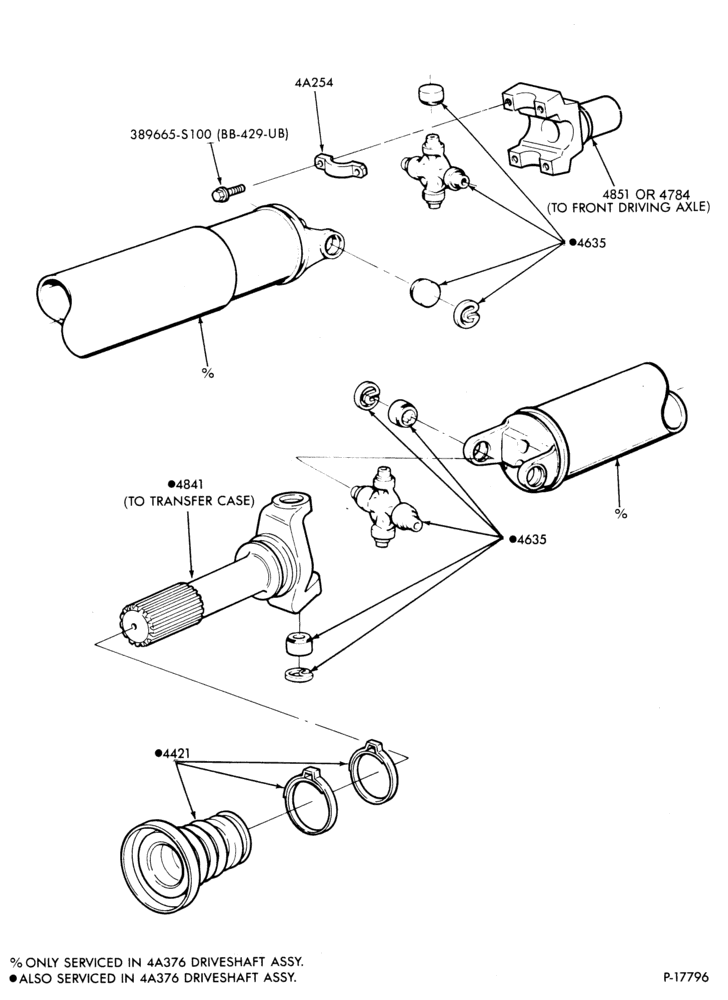 46 - DRIVESHAFT-DRIVESHAFT- Transfer case to front driving axle - 4x4-R