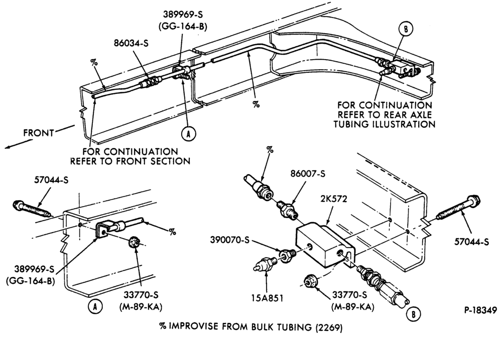 26.1 - PARKING BRAKES-Parking brake system - Hydraulic - rear frame tubing - B/T 84 (cowl)-F600/800
