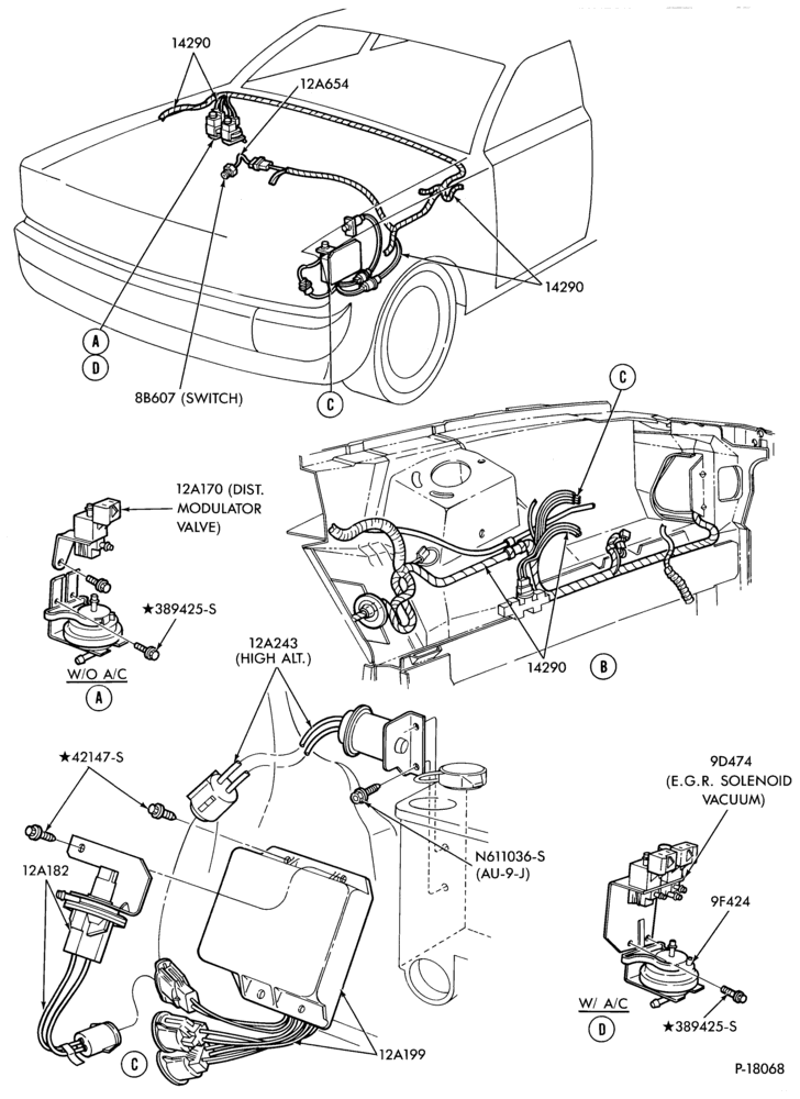 94.8 - 6 CYL. 3.8L (230 C.I.D.)-Electronic engine control (E.E.C.)