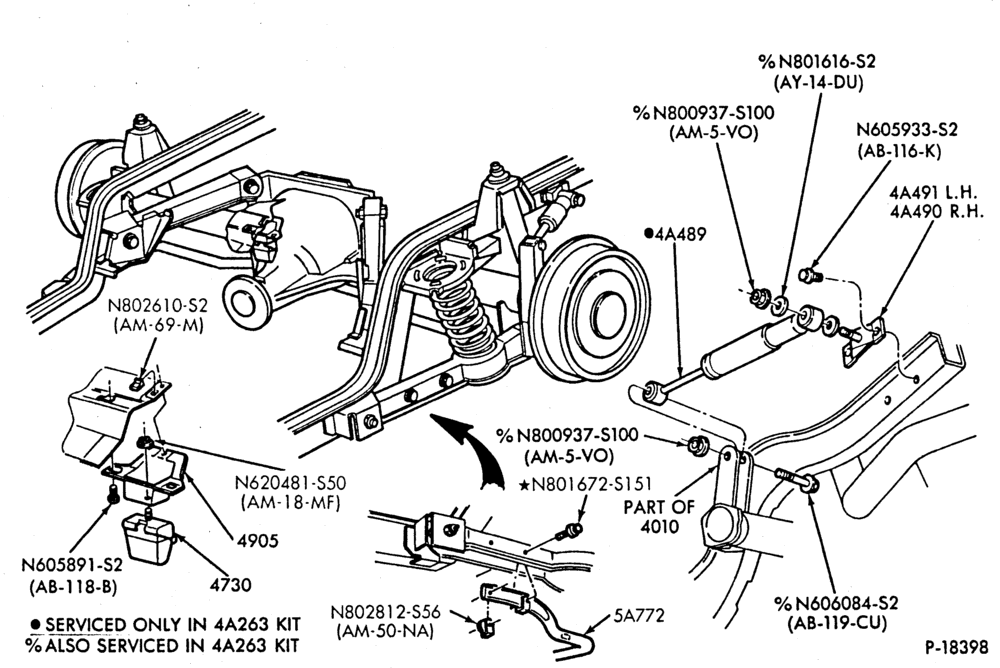 54 - FRAME-REAR SUSPENSION - axle absorber - handling suspension