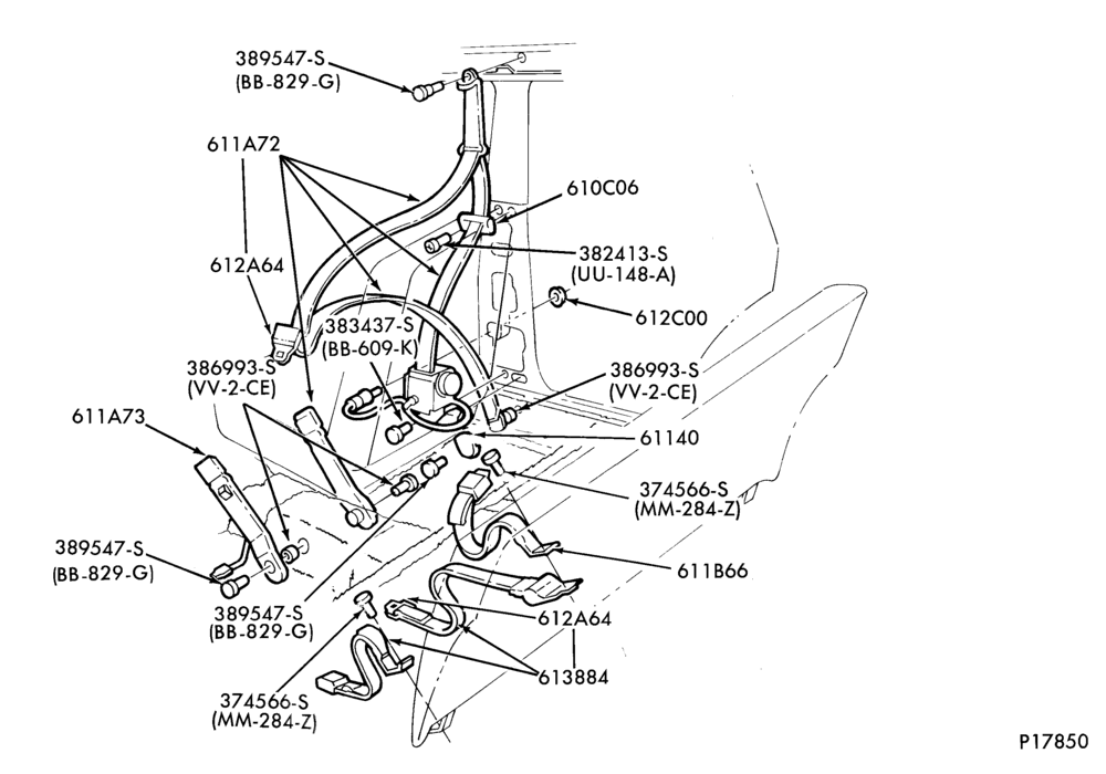 600.1 - SEATS AND SEAT BELTS-Front seat parts - lower half - manual