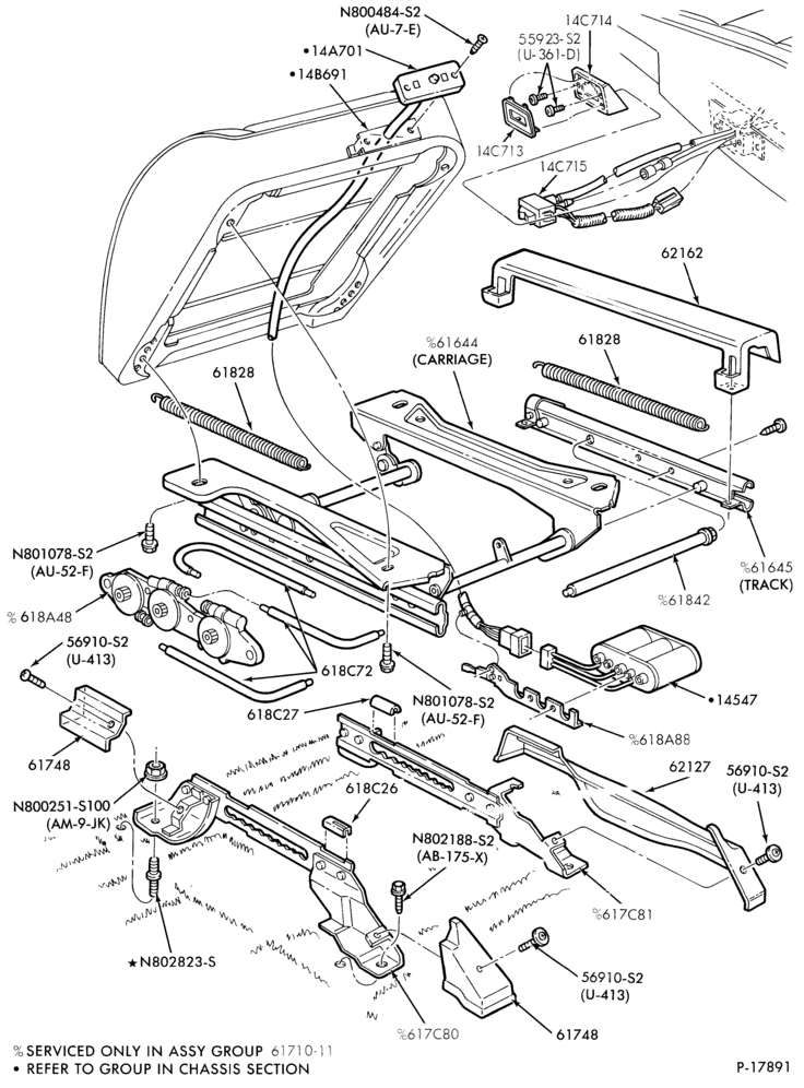 600.2 - SEATS AND SEAT BELTS-Front seat parts - lower half - power