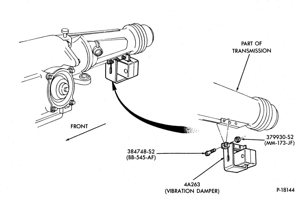 42 - DRIVELINE VIBRATION DAMPER-DRIVELINE VIBRATION DAMPER- Transmission mounted-A4LD-A
