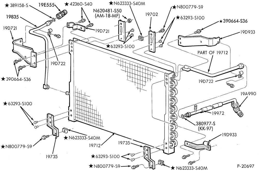 197.1 - AIR CONDITIONING-- built-6 & 8 cyl.-F150/250,F(Super