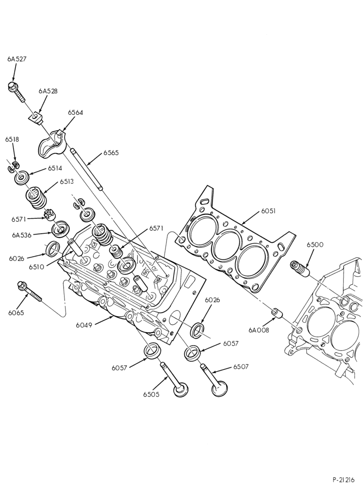 62 - 6 CYL. 3.8L (230 C.I.D.) - EXC. S/C-Valves, push rods
