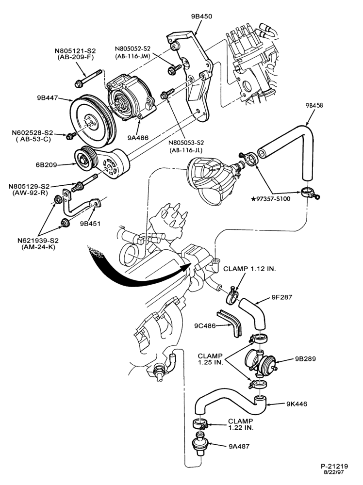 94.2 - 6 CYL. 3.8L (230 C.I.D.)-Thermactor emission (T/E)